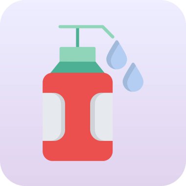 Su şişesi. Basit vektör illüstrasyonu