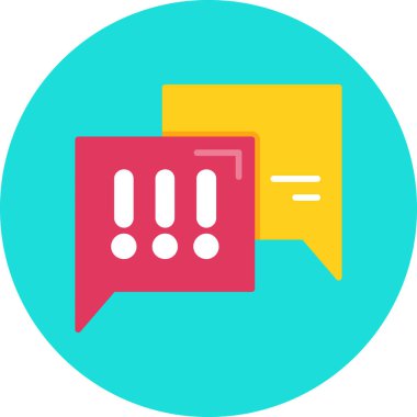 Konuş. Web simgesi basit illüstrasyon