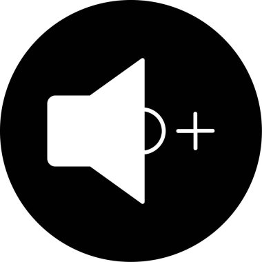 Konuşmacı. Web simgesi basit tasarım