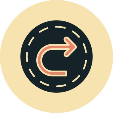 Ok. Web simgesi basit illüstrasyon