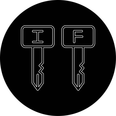 Zincirli iki anahtar.