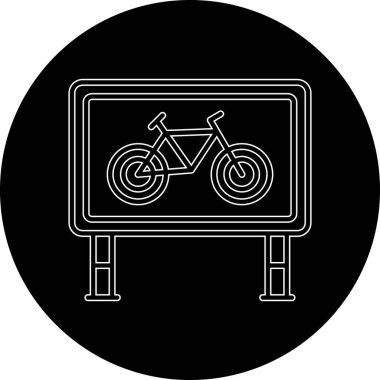 bisiklet ikonu vektör illüstrasyonu