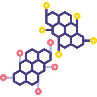 Kimyasal kimyasal molekül simgesi