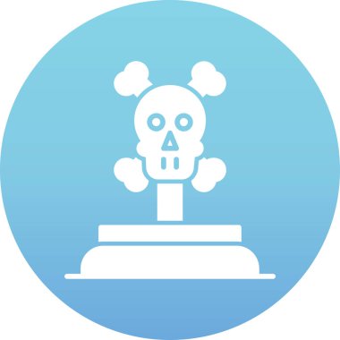 ölü kafatası simgesi, basit biçim