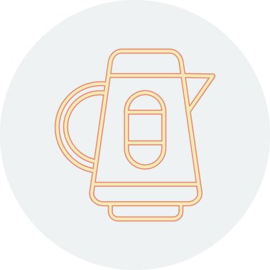 Çaydanlık ikonu. Web için çaydanlık vektör simgelerinin basit çizimi