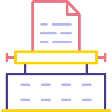 Kitap. Web simgesi basit illüstrasyon