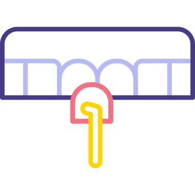 Tek bir dosya simgesinin vektör illüstrasyonu