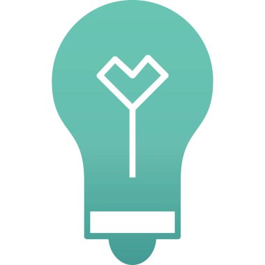 Soyut arkaplanda ampul simgesi izole edildi