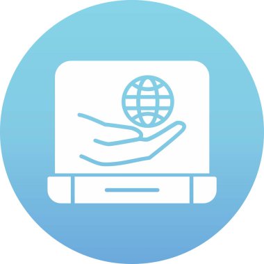 İnternet simgesi vektör illüstrasyonu