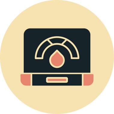 Modern oto tamir simgesinin vektör illüstrasyonu