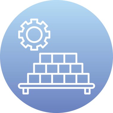 Modern b 'nin vektör illüstrasyonu fabrikanın ikonundan yoksun