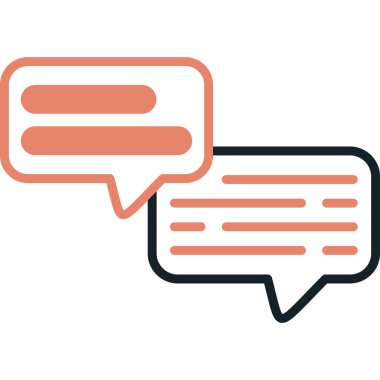 sohbet kabarcıkları vektör illüstrasyon