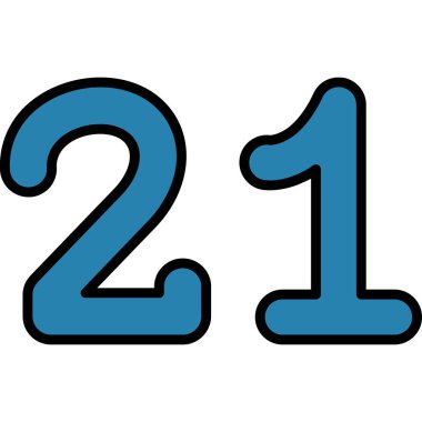 13 numaralı vektör illüstrasyonu