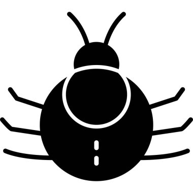 Örümcek ikonu vektör illüstrasyonu