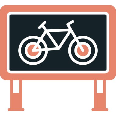 Bisiklet. Web simgesi basit illüstrasyon