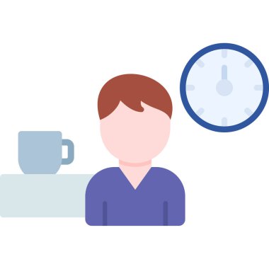 zaman yönetimi vektör simgesi