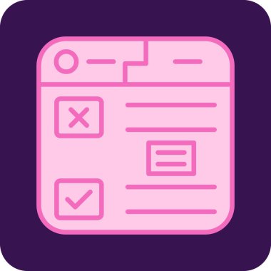 kontrol listesi simgesi, vektör illüstrasyonu