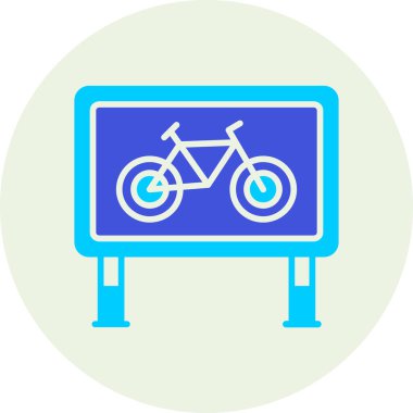 Bisiklet. Web simgesi basit illüstrasyon