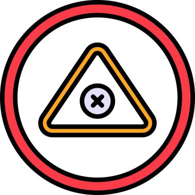 uyarı üçgeni simgesi, vektör illüstrasyonu