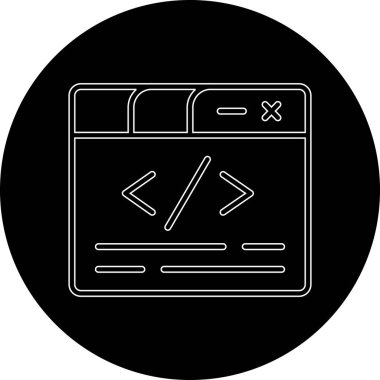 Web simgesi, vektör illüstrasyonu