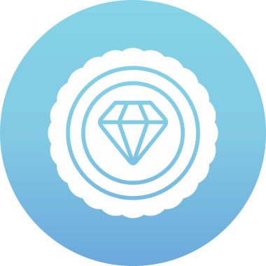 Elmas simgesi vektör illüstrasyonu