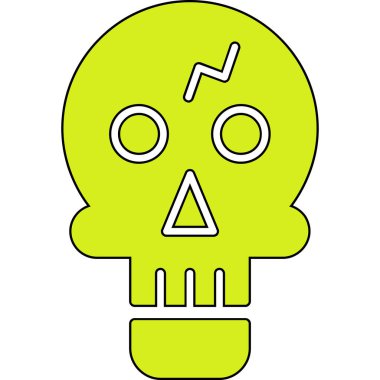 Kurukafa simgesi vektör illüstrasyonu