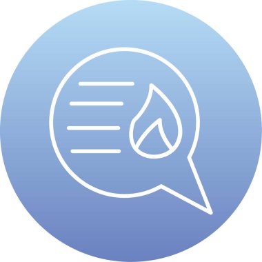 Mesajlı bir balonun vektör illüstrasyonu