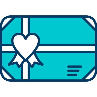 Bir kalp simgesinin vektör illüstrasyonu