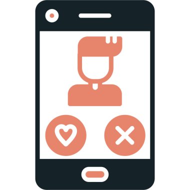 Akıllı telefon simgesi, vektör illüstrasyon tasarımı