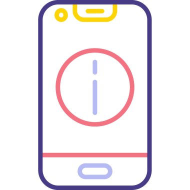 Smartphone Simgesi, vektör illüstrasyonu