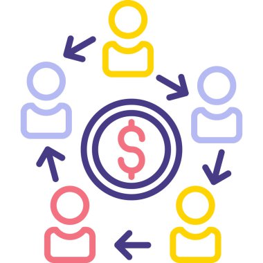 ağ değişim vektörü illüstrasyonu