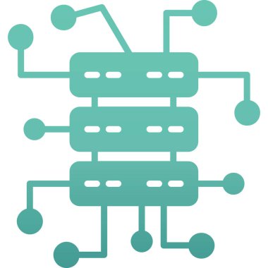 Robot simgesinin vektör illüstrasyonu