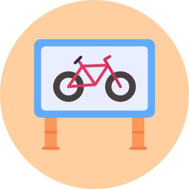 Bir bisikletin vektör çizimi