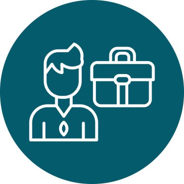 Bir insan simgesinin vektör illüstrasyonu