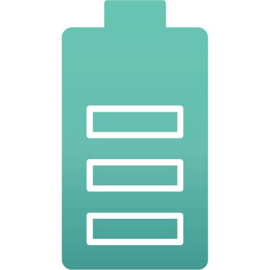 Bataryanın basit vektör illüstrasyon simgesi