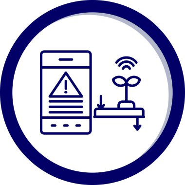 mobil konum simgesi. Web için akıllı telefon vektör simgelerinin basit çizimi