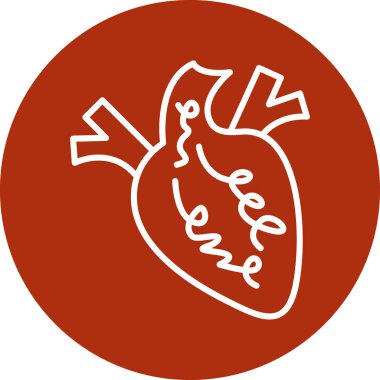 Bir kalp simgesinin vektör illüstrasyonu