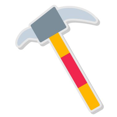 Çekiç inşaat aracı simgesi