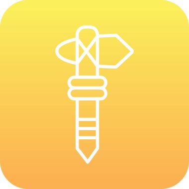 güzel kılıç vektör simgesi