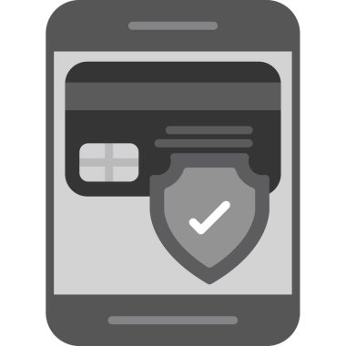 Kredi kartı simgesi düz simge