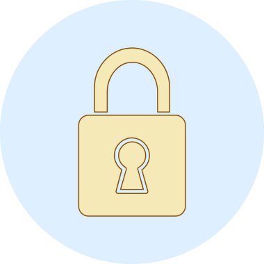 ikon vektör illüstrasyonunu kilitle