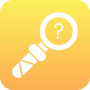 Soru işareti olan büyüteç