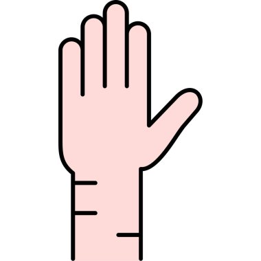 İnsan kolu simgesi, dış hat biçimi