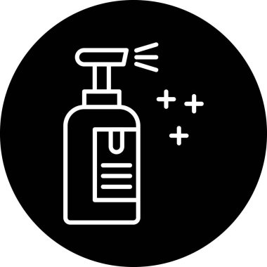 Antiseptik simge, vektör illüstrasyonu