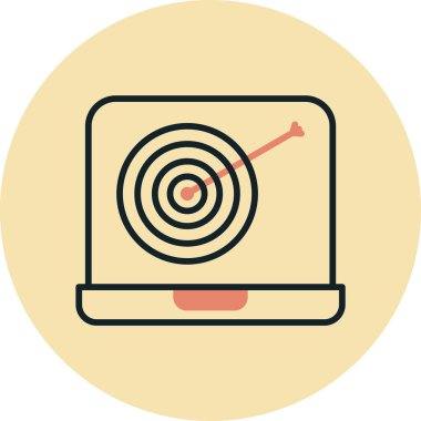 seo modern simgesinin vektör illüstrasyonu