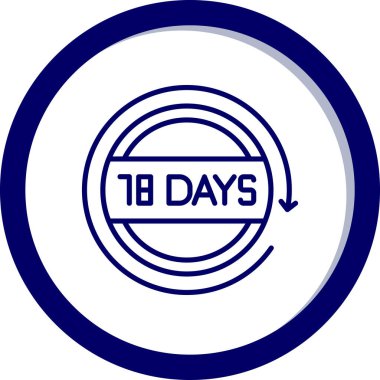 Simgenin günleri için vektör illüstrasyonu