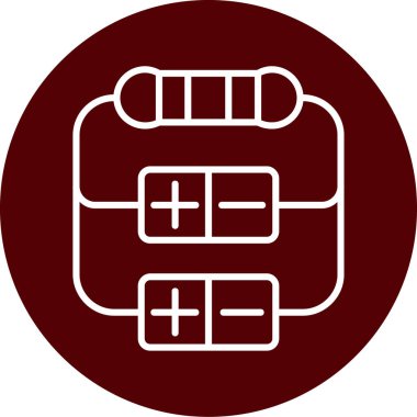 Bir b simgesinin vektör illüstrasyonu