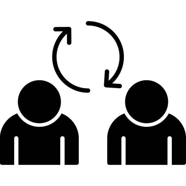 insanlar simge vektör illüstrasyonu