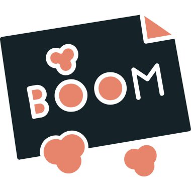 Bir kalp hediye simgesinin vektör çizimi