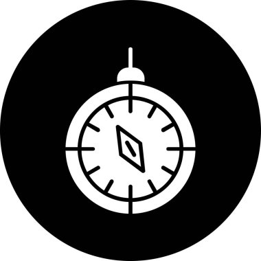 Pusula simgesinin vektör illüstrasyonu